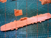 3D printing of 1/700 British Colossus class aircraft carrier full Hull/waterline